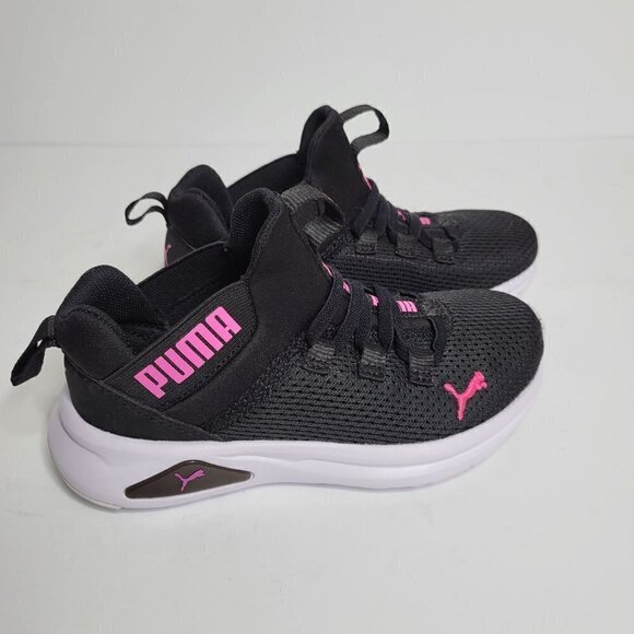 PUMA Black and Pink Toddler Girl Sneakers Size 12C - Picture 1 of 11